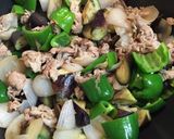 激ウマ！ナス、ピーマンと豚肉味噌炒め！作り方5写真