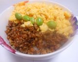 鶏そぼろ丼　簡単　私流作り方3写真