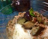 茄子×挽肉×バジルの冷た〜い素麺。作り方6写真