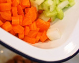 ぽかぽか野菜とソーセージの豆乳スープ作り方4写真