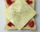 ✿ペッパー苺ジャムトーストチーズのっけ作り方2写真