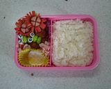キャラ弁当 そぼろガール作り方2写真