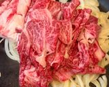 ごちそう丼♪牛肩ロース薄切りの豪華焼肉丼作り方2写真