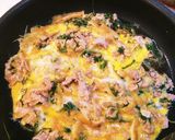 麺汁で簡単!水菜と豚肉の玉子とじ作り方4写真