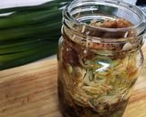 葉玉ねぎの麺つゆ漬け作り方6写真