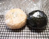 明太子ごま油デコおにぎり弁当作り方2写真