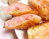 たこ焼き器不要☆餃子の皮でたこ焼き風作り方1写真