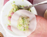 たこ焼き器不要☆餃子の皮でたこ焼き風作り方3写真