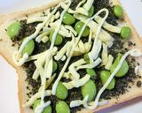 レモンラー油♬　すりごま＊枝豆トースト作り方3写真