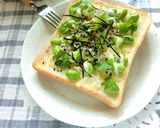 レモンでさっぱり♡シラス×枝豆和トースト作り方4写真