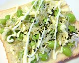 レモンでさっぱり♡シラス×枝豆和トースト作り方3写真