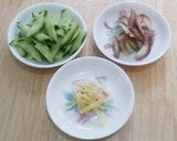 胡瓜と茗荷で☆アジアン焼きそば作り方1写真