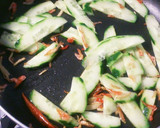 胡瓜と茗荷で☆アジアン焼きそば作り方4写真