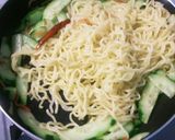 胡瓜と茗荷で☆アジアン焼きそば作り方5写真