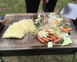 バーベキューで簡単！おいしい！焼きそば♪作り方4写真