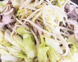 節約！キャベツともやしと豚肉！中華炒め作り方4写真