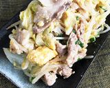 節約！キャベツともやしと豚肉！中華炒め作り方8写真