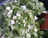 ♪チンゲン菜と卵だけのチャーハン♪作り方6写真