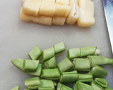 さといもといんげん豆の味噌汁作り方2写真