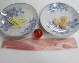 お弁当に♪ベーコン巻き②エビプチトマト作り方1写真