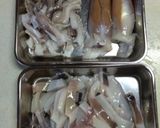 イカと長ネギのワタ焼き作り方1写真