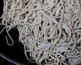 三つ葉炒め蕎麦作り方3写真