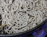 三つ葉炒め蕎麦作り方5写真