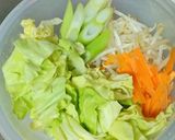 簡単！豚キムチの焼きうどん作り方1写真