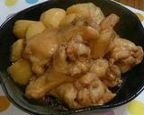 じゃが芋と鶏手羽元の煮付け作り方4写真