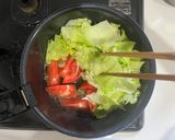 煮込み2分!トマトとレタスの煮浸し作り方6写真