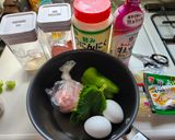大葉香るピーマンと豚ひき肉と卵の塩ラーメン作り方1写真