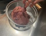 とろ豚レバしゃぶニラだれと塩ごま油作り方1写真
