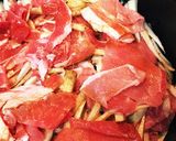 豚肉とごぼうの柳川作り方2写真