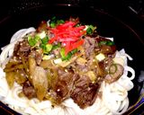 コラボ）牛丼×うどん＝牛う丼(^^♪作り方6写真