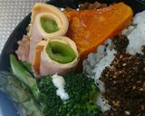 スナップえんどうチーズハム巻き。作り方4写真