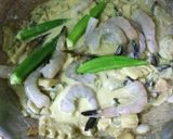 グリーンカレー＆筍ライス|たけのこレシピ作り方6写真