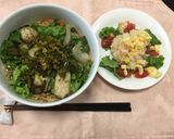 野菜たっぷりのせの高菜ラーメン作り方4写真