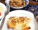 魚焼き器でローストチキンしめじバルサミコ作り方5写真