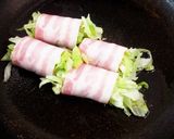 簡単!レタスとチーズのベーコン巻き作り方3写真