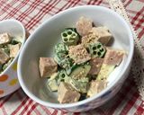 オクラと❀ズッキーニ✿辛子マヨ和え作り方10写真