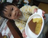 子供と作る♪ぐりとぐらフライパンカステラ作り方7写真