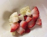 離乳食ゴックン期のイチゴバナナ作り方2写真