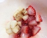 離乳食ゴックン期のイチゴバナナ作り方3写真