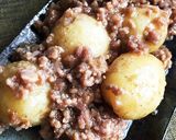 レンジで簡単！新じゃがいものそぼろ煮作り方8写真