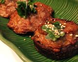 ☆こんが〜りと！椎茸のマグロ詰め焼き☆作り方3写真