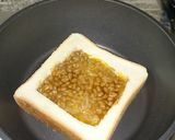 【朝食】フライパンで納豆トースト作り方3写真