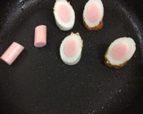 お弁当に☆③ちくわソーセージ焼き作り方1写真