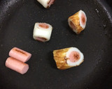 お弁当に☆③ちくわソーセージ焼き作り方2写真