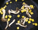 ほうれん草、コーン、しめじのバター焼き作り方2写真