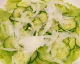 暑い日のお昼に☆さっぱりサラダうどん☆作り方1写真